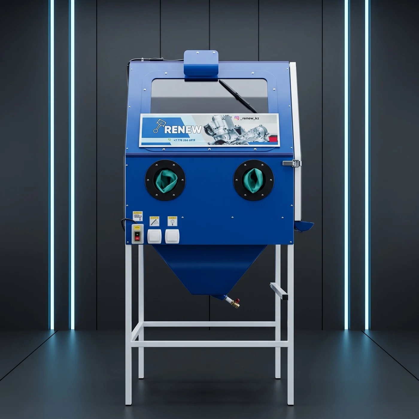 Промышленная камера аквабластинга AQUABLAST RENEW